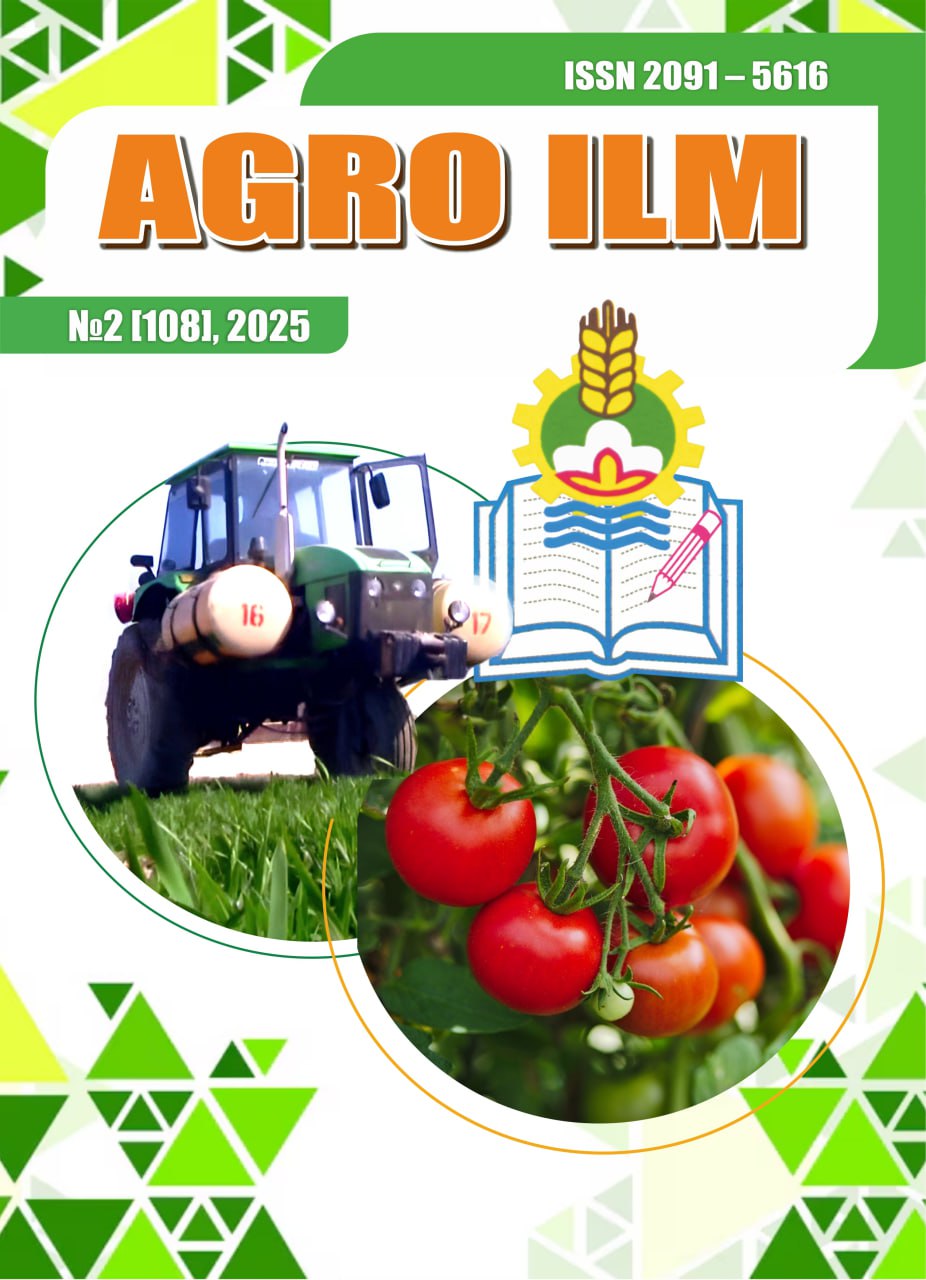 “AGRO ILM” jurnali 2-son [108], 2025