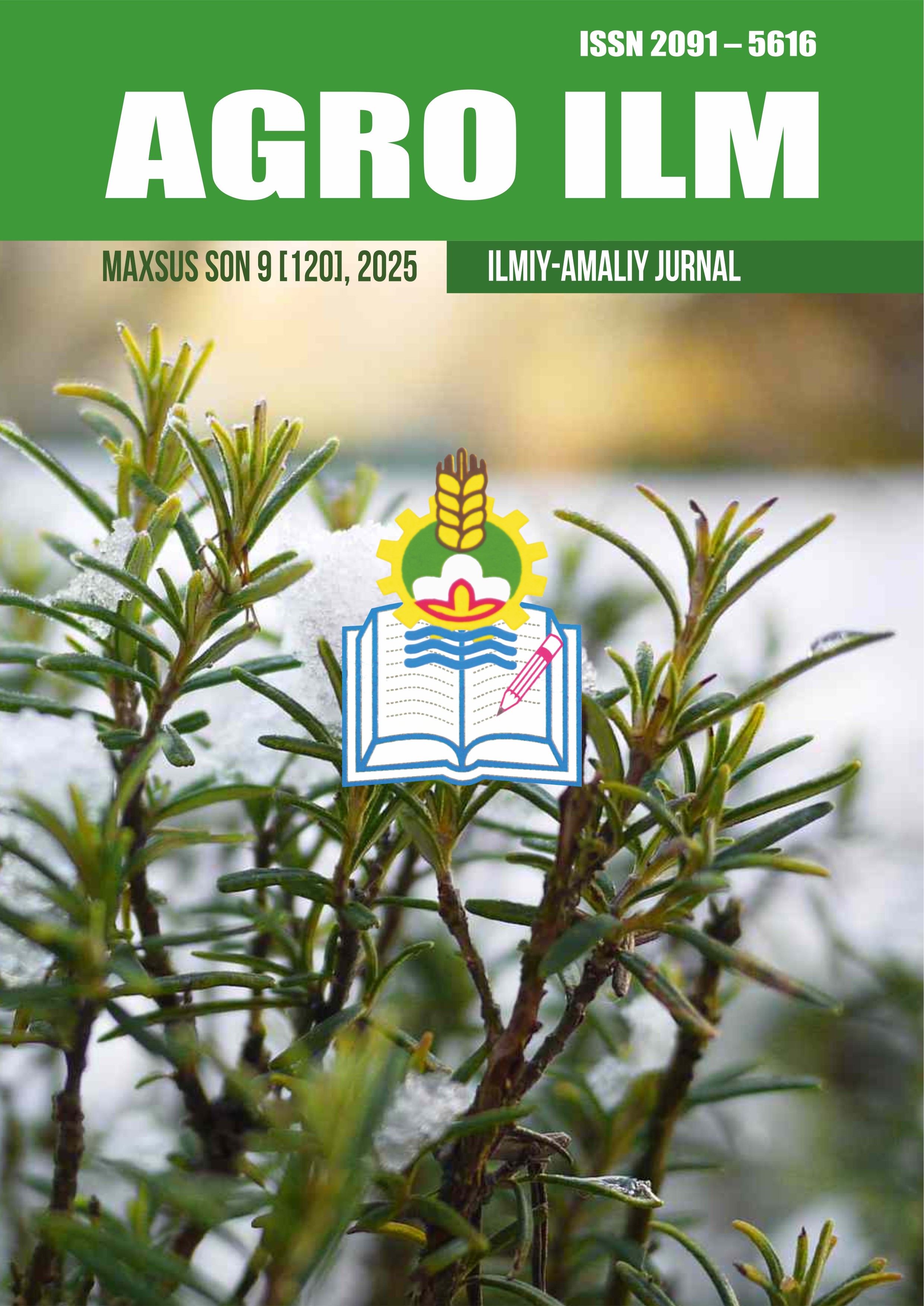 “AGRO ILM” jurnali Maxsus son 9 [120], 2025